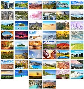 Edition Seidel Set di 100 cartoline di alta qualità (2 x 50 cartoline), con paesaggi naturali, mari e montagne, boschi, vallate
