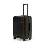 MOKOBARA The Access Expandable Check-in Luggage |Black Unisex Polycarbonate 8 Wheel Trolly Hardsided Suitcase with Built in TSA Lock Travel Suitcase (Crypto Sunray)