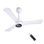 atomberg Renesa+ 900mm BLDC Ceiling Fan with Remote Control | BEE 5 star Rated Energy Efficient Ceiling Fan | High Air Delivery with LED Indicators | 2+1 Year Warranty (Pearl White)