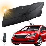 COSMOCOVE™ Car Sun Shade Protector – Car Umbrella as Sun Shades for Car | Car Umbrella Sun Shade Cover for Sun Protection & Heat Insulation | Durable Car Sun Shade | Car Windshield Umbrella 55" * 30"