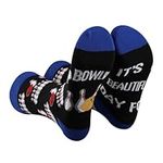 1 Pairs Bowling Socks Bowling Ball Gifts Bowling Gift Ideas Bowling Team Gifts IT'S A BEAUTIFUL DAY FOR BOWLING (Cotton, BOWLING sock ca)