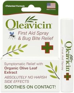 Oleavicin First Aid Spray & Bug Bite Relief for Use on Minor Skin Irritations | Soothing Comfort | Patented Formula | Olive Leaf Extract | Natural | 0.17 oz (5ml) (20)