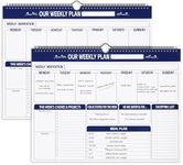 Fulmoon 2 Pcs 52 Sheets Weekly Plan