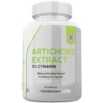 Artichoke Extract 500mg 5% Cynarin Providing 25mg Cynarin Per Capsule - 120 Capsules UK Made