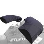 GEARS Rigid ATV & Snowmobile Handlebar Muffs with Soft Lining for Wind/Debris Protection - Water-Resistant Snowmobile Gauntlets Keep Hands Warm in Extreme Cold - Riding Accessories - Universal Fit