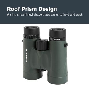Celestron Nature DX 10x42 Binoculars – Multi-Coated Lens, BaK-4 Prism, Green