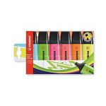 STABILO BOSS ORIGINAL - Highlighter Pen - Wallet of 6 (Assorted Colours)