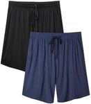 DAVID ARCHY Mens Pajama Shorts Bamb