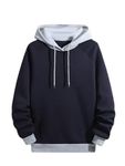 The Modern Soul Solid Hoodie for Men | Sweatshirt for Men Navy Blue