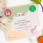 FOMIN Foaming Hand Soap Tablets (16 Count) - Makes 128 fl oz (16 x 8 fl oz) - Variety Pack Foaming Hand Soap Refills, Sustainable Soap Tablets for Hands