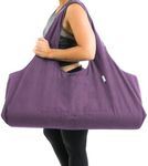 Yogiii Yoga Mat Bag | The ORIGINAL YogiiiTotePRO | Large Yoga Mat Bag or Yoga Mat Carrier with Side Pocket | Yoga Bag Fits Most Size Mats (Imperial Purple)