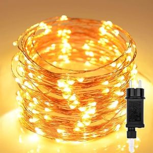Luci Albero di Natale 20M 200 LED Catena luminosa Filo di Rame impermeabile Stringa Luci decorazioni Esterni Interni natalizie decorativo per festa,casa,nozze,giardino, matrimonio,Halloween,terrazza