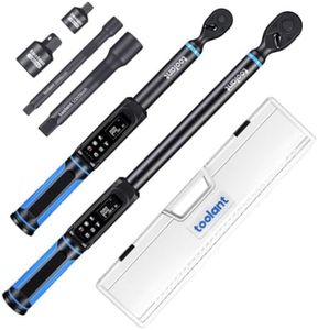 toolant 3/8" & 1/2" Digital Torque Wrench Set, 3/8" 1.5-100 ft-lb (2-135 N·m) / 1/2" 3.7-250 ft-lb (5-340 N.m), ±2% Accuracy 2-Pack with 3 Alerts, 9 Presets & 500 Memory for Car Motorcycle Bike Truck
