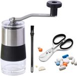 ROLMZJX Pill Crusher With pill splitter，Baby Medicine Tablet Crusher Grinder, Grind Pills into Fine Powder ，Mills for Feeding Tube, Pets & Kids