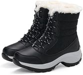 Womens Snow Boots Plush Warm Ladies