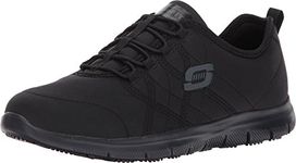 Skechers for Work Women's Ghenter Srelt Work Shoe, Black, 9 M US