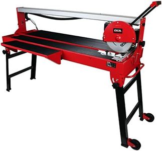 Excel 1250mm Wet Tile Cutter Bridge Saw 1200W/240V ~ 50Hz - Speed 2950 RPM - Adjustable - Portable & Foldable - Cooling Water - Heavy Duty Tile Cutter - UK Plug