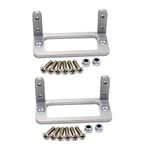 2 Sets RC Servo Mount Bracket Aluminum Alloy Servo Seat for Futaba S3003 Rudder Frame MG995 MG996 Standard Servo RC Boat Ship Car