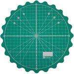 CENPEK Circle Rotary Cutting Mat Diameter 9inch Self Healing for Any Table Protection Board Quilt Fabric Doing Crafts Sewing Quilting Projects Rotating Cutter Pad