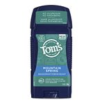 Tom's of Maine Long-Lasting Aluminum-Free Natural Deodorant for Men, Mountain Spring, 2.8 oz. (Packaging May Vary)