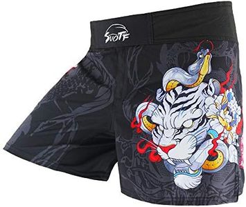 SUOTF MMA Shorts for Men Fight Shorts Men BJJ Boxing Trunks for Men Grappling SU0DK4 XL Waist 36.2-38.5 inch