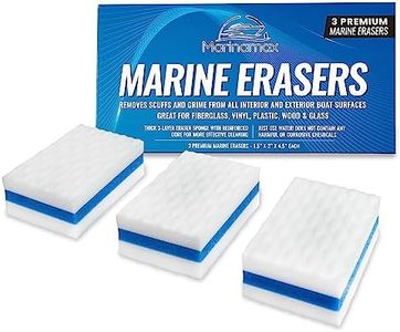 Boat Eraser Boat Cleaner 3-Pack | Marine Eraser for Scuffs, Dirt, Salt & Grime | Non-Toxic - Just Add Water