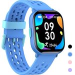 Kids Smart Watch for Boys Girls,IP68 Waterproof Kids Fitness Activity Tracker Watch,Heart Rate Sleep Monitor,8 Sport Modes, Pedometers, Calories Counter, Alarm Clock, Kids Gifts for Teens 6+ (BLUE)