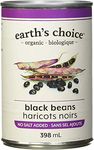 Earth's Choice - Organic Black Beans, No Salt Added, 12 Count of 398ml