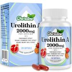 Urolithin A Supplement 2000mg - 120 Softgels 60-Day Supply - Enhanced with Pomegranate, Strawberry, and Walnut Extracts - for Mitochondria, Energy, Antioxidants & Cellular (120 Count (Pack of 1))