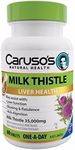 Caruso's Natural Health Milk Thistle One A Day Tab, White & Parrot Green, 60 Count