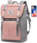 Women Laptop Backpack 17" School Backpack for Teen Girls,College Backpack Student Bags Water Resistant with USB Charging Port for Work Gym and Travel,for Nurse and Teacher