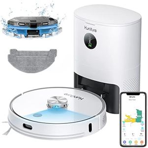 HONITURE Robot Vacuum Cleaner with Mop Self Emptying, 3500pa Q6 Pro Robotic Vacuum with Mapping 5-level, Lidar Navigation, Carpet Booster, WiFi/APP/Alexa, Robot Hoover for Carpet/Pet Hair/Floor
