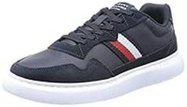 Tommy Hilfiger Men Cupsole Trainers, Blue (Desert Sky), 40 EU