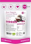 PINK SUN Raw Organic Coconut Flour 1kg (or 2kg 3kg or 5kg) Fine Gluten Free Ground Baking Flour Low Carb High Fibre Bread Making Unsweetened Vegetarian Vegan Non GM 1000g Bulk Buy