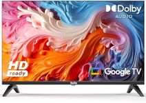 32 Inch 720P HD Smart TV with Google TV, Full HD Slim Design LED Smart TV or Monitor with HDMI, Dolby Audio, Voice Remote, Stream Live(2024 Model)