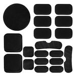 AOUTACC Universal Airsoft Helmet Pads, Helmet Replacement Foam Padding Kits Set Accessories Mats for Fast/Mich/ACH/USMC/PASGT Helmet (EVA Foam, Black)