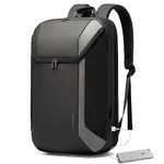 BANGE Smart Business Laptop Backpack Waterproof can fit 15.6-17.3 Inch Laptop with 3.0 USB charging port for men and women, Grey, Large, Laptop Backpack