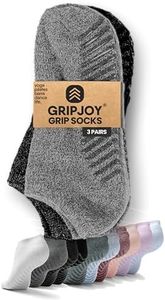 Grip Socks for Women - Pilates Socks with Grips for Women - Non Slip Socks Womens - Grippy Socks for Women - 3 Pairs