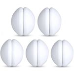 Shower Curtain Weights, Heavy-Duty Magnetic Weights Bottom with Rustproof Silicone Coating, Prevent Curtain Liner from Blowing in Wind, Work for Flag, Drapery, Tablecloth (5 Pairs)