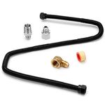 Stanbroil 3/8" X 30" Non-Whistle Flexible Flex Gas Line Connector Kit for NG or LP Fire Pit and Fireplace