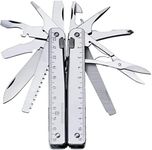 Victorinox Swiss Tool Swiss Army Knife, Large, Multi Tool, 28 Functions, Locking Blade, Case, Silver