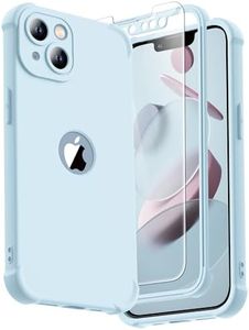 ORETECH for iPhone 13 Case, with [2 x Screen Protectors] [15 Ft Military Grade Drop Test] [Camera Protection] 360° Full Body Shockproof Slim Thin Phone Case iPhone 13 Cover 6.1" Baby Blue