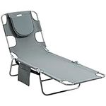 Outsunny Folding Beach Lounge Chair
