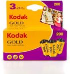 Kodak GOLD 200 Color Negative Film (35mm Roll Film, 24 Exposures, 3-Pack) - 6033971,Purple, Yellow