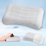 Elegear Soft Memory Foam Pillow, 70D ZERO PRESSURE Neck Support Pillow, Ergonomic Cervical Anti Snore Pillows, Deep Sleep for Neck Pain, Side Sleepers and Back with Washable Cooling Pillowcase -Large