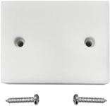 Transom Transducer Boat Mounting Board Plate 3.5" x 4.5" PVC Stainless Screws-White