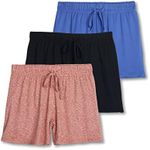 3 Pack: Women’s Soft Pajama Boxer Sleep Lounge Shorts PJ Bottoms Elastic Waistband Drawstring Stretch Casual 2023 Clothes Sweat Short Yoga Comfy Pockets Sleepwear Sweatshort Ladies- Set 10, X-Small