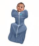 Love To Dream Swaddle UP Self-Soothing Sleep Sack, Dramatically Better Sleep, Snug Fit Calms Startle Reflex (Denim, Medium (13-19 lbs.))