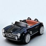 JN Creations 12V Kids Battery Operated Ride-On Car (ABM-1688) with Remote Control, Music, Lights, MP3 (Black)