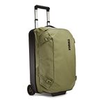 Thule Chasm Carry-On Wheeled Duffel, 40L Capacity, Durable Water-Resistant Recycled Materials, Wide Mouth Opening, Smooth Rolling Wheels, Durable Polycarbonate backpanel - Olivine